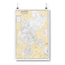 Zacatecas Mapa Grande 200x160 Decorativo