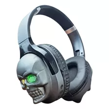 Fone Headphone Caveira Sem Fio Bluetooth C/ Microfone Rgb