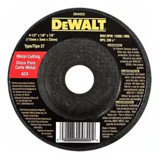 Disco Corte Metal 4 1/2 X 1/8 X 7/8 Dewalt Dw44820