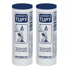 2 Corante Tupy Azul Marinho Tinta Tingir Tecido Roupa Jeans