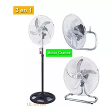 Ventilador De Pie Motor Grande Muy Potente 3 En 1 C/garantia