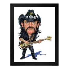 Quadro Motorhead Lemmy Kilmister Caricatura Tamanho 35x25