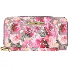 Betsey Johnson - Cartera Con Cremallera Alrededor, Floral