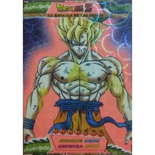 Tarjeta/carta Colección Dragón Ball Z Goku Holográfica