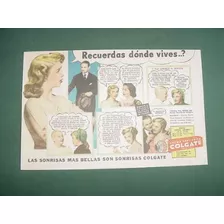 Publicidad Dentrifico Colgate Novelada Recuerdas Donde Vives