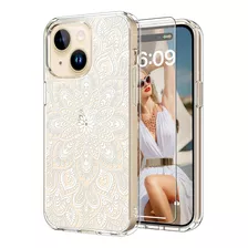 Funda Icedio, Para iPhone 15, Diseño De Flores Alheña