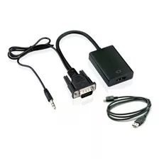 Adaptador Cable Vga A Hdmi Audio Video Fullhd Convertidor