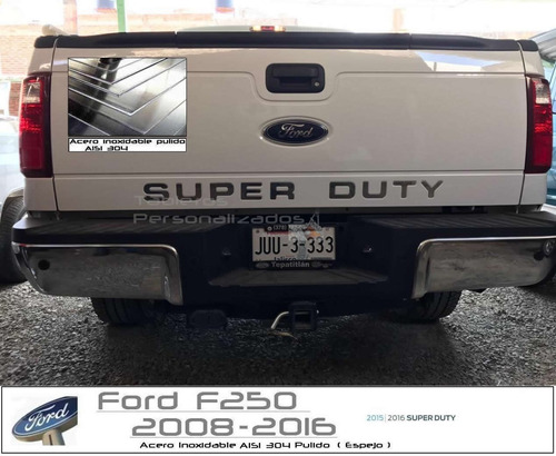 Letras Logotipo Tapa Batea Ford Super Duty 2008 - 2016 Foto 6