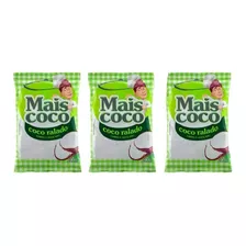 Kit Coco Ralado Úmido E Adoçado 1kg Mais Coco C/ 3 Unidades 
