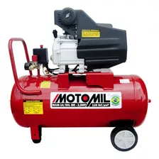 Compressor De Ar Elétrico Portátil Motomil Mam-10/50lbr Monofásica 50l 2.5hp 110v/220v 60hz Vermelho/preto