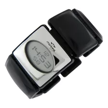 Reloj Montreal Digital Mujer Ml597 Malla Elastizada Color De La Malla Negro