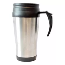 Termo Para Cafe Economico Para Empresas 400 Ml Color Plateado