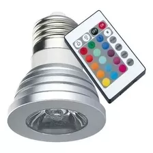 Lâmpada Led Rgb 16 Cores Bulbo E27 Bivolt + Controle Remoto Cor Da Luz Branco-frio E Colorido 16 Cores 110v/220v