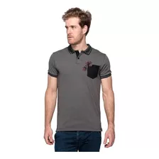 Camisa Polo Masculina Slim Teodoro Lisa Aveludada Com Bolso