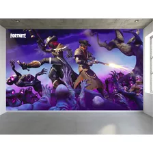 Papel De Parede Fortnite Jogo Autocolante 2,7 Altura X 3,0mt