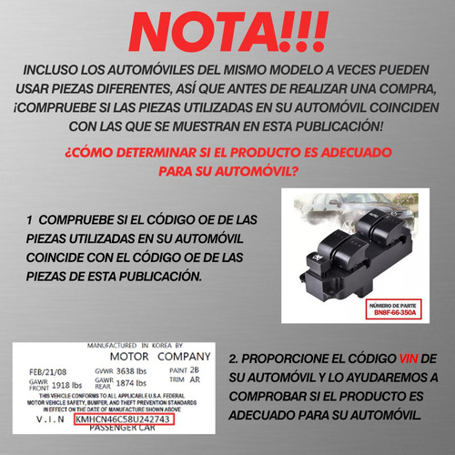 Control Maestro Vidrios Para Chrysler 200 2015-2017 Foto 3