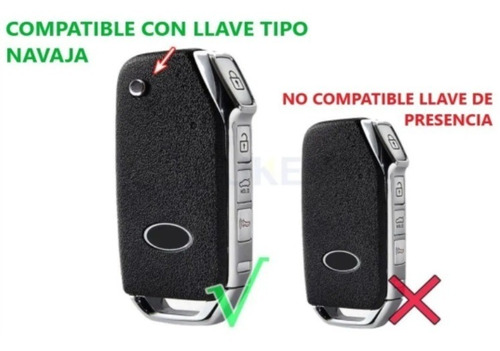 Funda Silicon Llave Tipo Navaja Compatible Con La Marca Kia, Foto 2