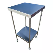 Mesa Auxiliar Hospitalar Estética Atendimento 100% Inox