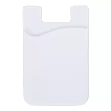 Porta Cartão Para Celular Adesivo Silicone Branco + Nf