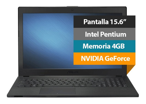 Notebook Laptop Asus P-series 15.6 Hd Pentium N4200 4gb/500g