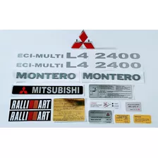 Montero Mitsubishi 2400 Calcomanías Y Emblemas