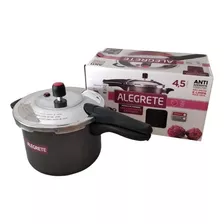 Panela De Pressão Com Tefal Alegrete 4,5 Litros Antiaderente Cor Cinza