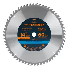 Sierra Circular P/madera 14'' 60 Dientes Cen 1''truper 18323