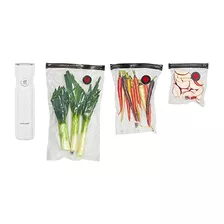 Fresh & Save 4pc Vacuum Sealer Starter Set, Bolsas Reut...