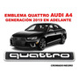 Emblema Quattro/parrilla Audi A4/s4 1998-2023 Negro/rojo