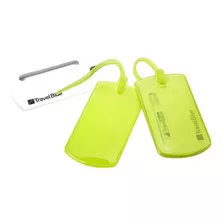 Identificador De Bagagem | Kit C/ 2 Unidades Cor Verde Fluorescente