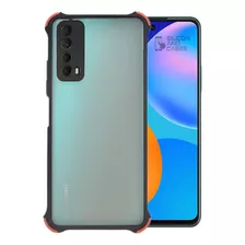 Carcasa Huawei Y7a Borde Negro Antigolpe Proteccion Camara