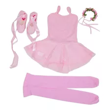 Ballet Roupa Figurino Aulas Para Bale Kit Completo Infantil