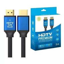 Cable Hdmi 2.0 4k Ultra Hd 3d 60hz 2160p Premium 1.5 Metros