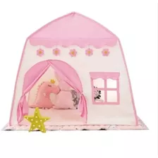 Casinha Infantil Rosa Dobrável Tenda 