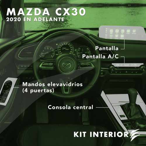 Protector Ppf Mazda Cx30 Interno (incluye Pantalla) Foto 2