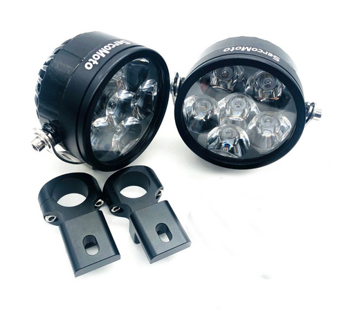 Kit Faros Auxiliares Led Sercomoto Sm6121sd Con Smart Dimmer Foto 5