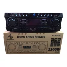 Amplificador Sonido Bluetooth 4 Salidas 1200w