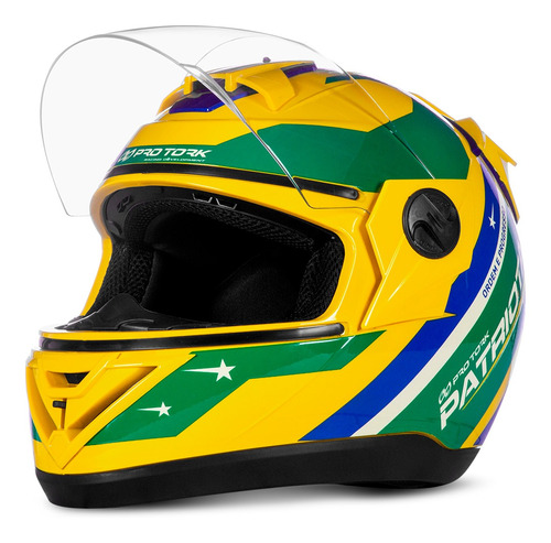 Capacete Nacional Para Fãs Do Brasil Ayrton Senna Patriota