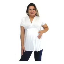 Roupas Feminina Gestante Bata Gravida Blusa Gleice +brinde 