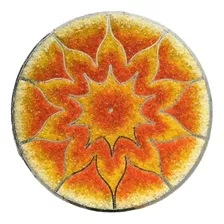 Mandala Sol Regente Em Pedras Semi Peciosas 50cm.