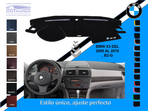 Cubretablero Aut. (colores) Bmw X3 De 2005 A 2010 Foto 2