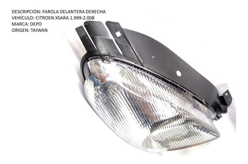 Farola Delantera Derecha Citroen Xsara 1.999-2.004 Foto 5