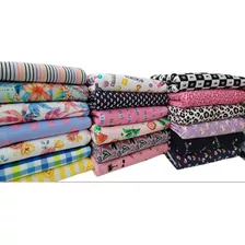 Retalhos De Malha E Cotton Estampado 5 Kg Delicoton 4%