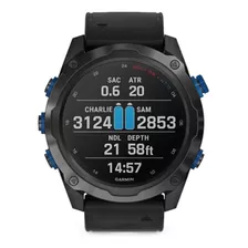 Smartwatch Garmin Descent Mk2i 1.4 Caja 52mm De Polímero Reforzado Y Metal Carbon Gray, Malla Black De Silicona Y Bisel Black De Titanio Y Dlc
