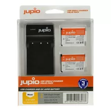 Jupio Pair Of En-el19 Batteries And Usb Single Charger Value