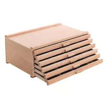 U.s. Art Supply - Caja De Almacenamiento De 6 Cajones De Ma.