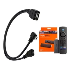 Cabo Adap Otg 2 Em 1 P/ Fire Mi Stick Tv Realme 4k F- Grátis