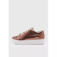 Zapatilla Metallic Bianca & Co Sneaker Ecocuero Metalizado