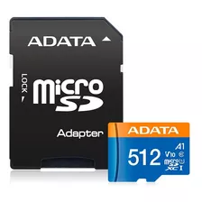 Cartão Memória Adata Microsdxc 512gb Uhs-i V10 Com Adaptador