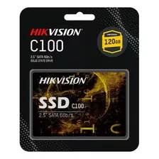 Disco Solido Ssd Hikvision C100 120gb 2.5'' Sata Pc Notebook Color Negro